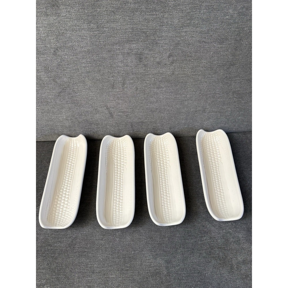 Pfaltzgraff Stoneware Corn Dishes Set‎ of 4 Rustic Farmhouse Vintage Made in USA